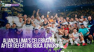 The Elusive Celebration of Alianza Lima at La Bombonera After Eliminating Boca Juniors  🫣