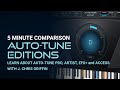 Auto-Tune Comparison:  Learn the Differences Between Auto-Tune Pro, Artist, Hybrid, EFX+ and Access