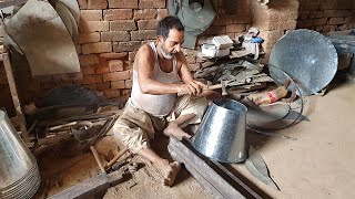 How To Make A Metal Bucket With Iron Sheet