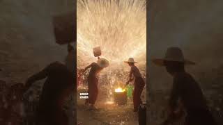 看打铁花一定要穿最贵的羽绒服  Sparking the Sky: The Magic of Blacksmithing Fireworks!