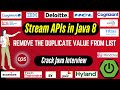 Java 8 Stream API Interview Questions: Remove the Duplicate Value from List using Stream API in Java