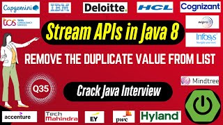 Java 8 Stream API Interview Questions: Remove the Duplicate Value from List using Stream API in Java