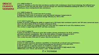 Oracle DBA Exadata Interview questions. | Exadata Versions