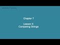 Chapter 7 (Lesson 46: Comparing Strings)