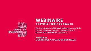 COVID-19 | Session 1 : Droit du travail