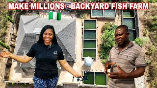 HE STARTED THE BIGGEST BACKYARD FISH FARM IN HIS HOUSE! FARMING WEST AFRICA 🌍 NIGERIA 🇳🇬