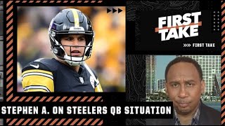 Mason Rudolph has ‘NO BUSINESS’ being a starting QB! - Stephen A. on Steelers’ QB situation