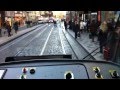 Drivers view from a Tatra T3 Tram in Prague, Czech Republic