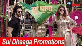 Sui-Dhaaga Promotions: Anushka Sharma & Varun Dhawan Spotted Outside A College