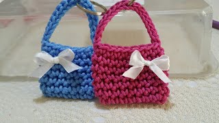 #rosaparlato #borsauncinetto MINI BORSETTA UNCINETTO/CROCHET BAG/