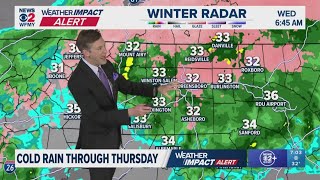 Weather Impact: 7AM Wednesday forecast