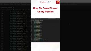 How to Draw Flower Using Python | Python | Practically