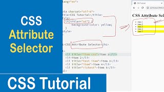 #36 CSS Attribute Selector | CSS Tutorial