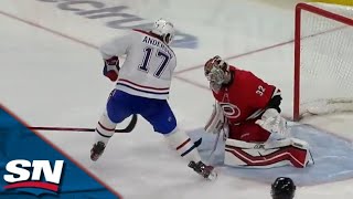 Canadiens' Josh Anderson Dekes Out Hurricanes' Antti Raanta For Slick Breakaway Goal