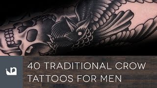 40 Traditional Crow Tattoos For Men