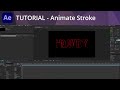 After Effects Tutorial - Animate Stroke