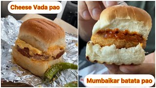 Cheese Vada Pao and Mumbai Batata Vada Pao 😍😍