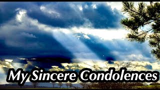 CONDOLENCES MESSAGE