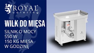 Wilk do mięsa Royal Catering RCFW-150PRO | Prezentacja produktu