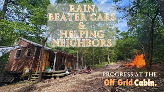 Progress At The Off Grid Cabin, Nature Is Against Us