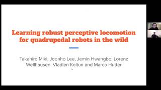 Learning robust perceptive locomotion for quadrupedal robots in the wild