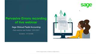 Sage 50cloud Pastel (ZA) - Recording of live webinar: Understanding and resolving Pervasive Errors.
