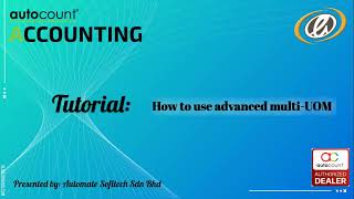 Tutorial: How to use advanced multi-UOM