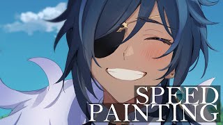 【イラストメイキング】 原神/Genshin Impact-ガイア 【Speed Painting】