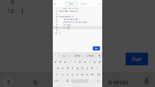 swap two numbers #c programming #short #coding guru 😎