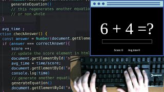 ASMR CODING - Simple Math Game (No talking)