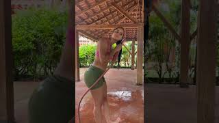 TUTORIAL MANDI BASAH #shortvideo #bikini #elsantos