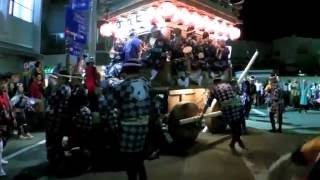 のの字廻し　上新町の山車　千葉銀行前にて　佐原の大祭　秋祭り2016　初日　00104