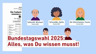 Bundestagswahl 2025 kurz erklärt – alles, was du wissen musst!