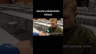 Kasvisruoka kokeilu intissä. Hyvin sanottu.