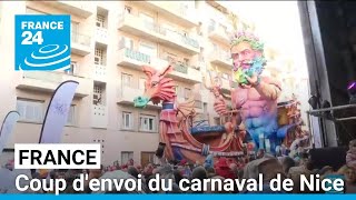 France : coup d'envoi du carnaval de Nice, entre tradition et festivités • FRANCE 24