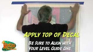 How to Apply Large Wall Decals