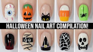 Nail Art For Halloween 🎃 Cute & Easy Nail Design Compilation For Halloween!