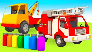Car cartoons in English - Leo the truck and Street vehicles