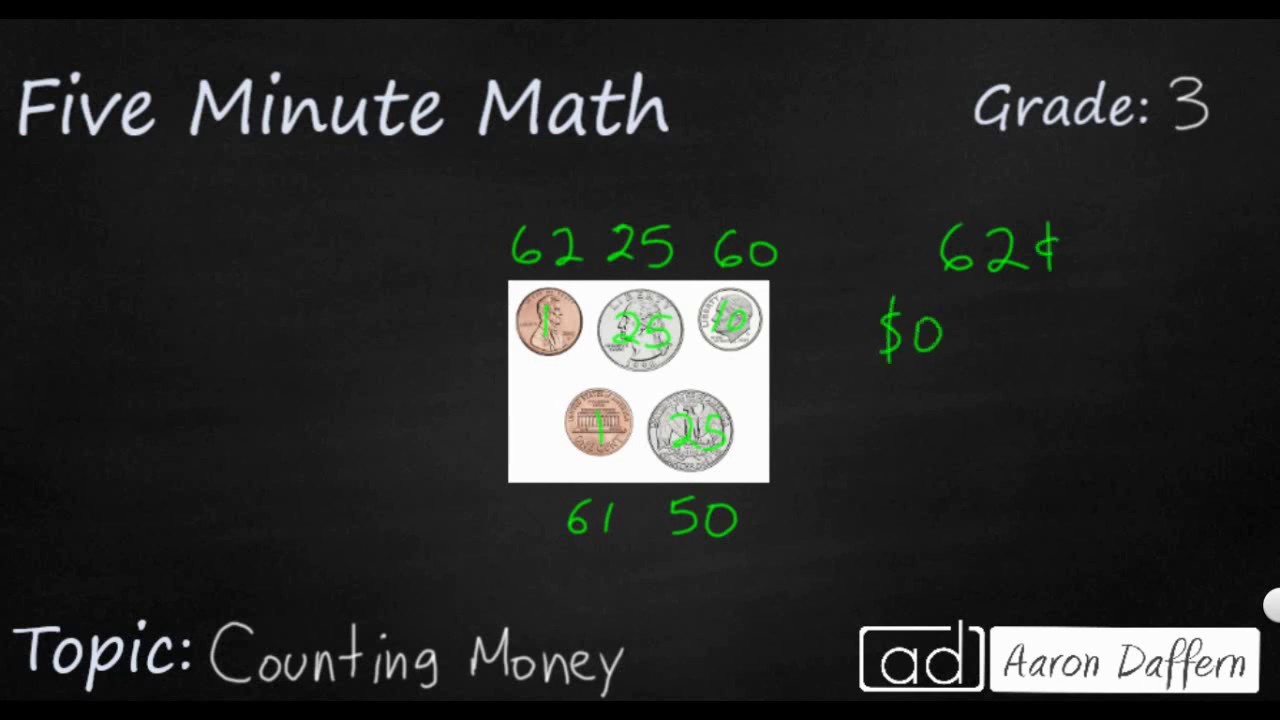 3rd Grade Math Counting Money
