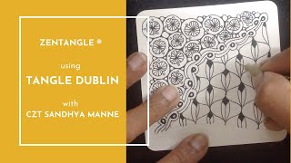 Create Zentangle with Tangle DUBLIN, an art therapy course.