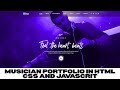 How to make a Music Artist Portfolio Website in HTML CSS and JAVASCRIPT | Source code
