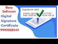 #busy  Software  Digital Signature on all your Invoices with BUSY Software.  #digitalsign