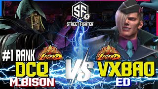 SF6 ▰ DCQ (#1 Rank M Bison) vs VXBAO (Ed) ▰ HIGH LEVEL GAMEPLAY