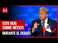 México provocó contundentes en debate entre Trump y Biden