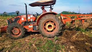 🚜KUBOTA(85-40)ភ្ជួរដីចំការពោត ផាល់បួន សៅរ៍ 25,12,2021🚜🇰🇭