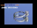 18k white gold micro pave diamond engagement ring 1.47 ct.tw