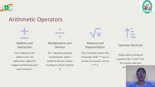 Comments and Operators in Python | Problem Solving Using Python | SNS Institutions