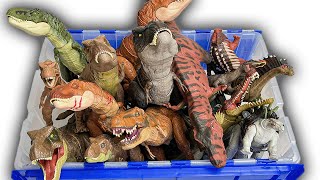 GIANT Jurassic World T-Rexes vs. Prey Comparison | T-Rex, Indominus Rex, Dimetrodon and More!
