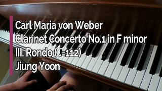 Piano Part- Weber, Clarinet Concerto No.1 in F minor, Op.73, III. Rondo, ♩=112