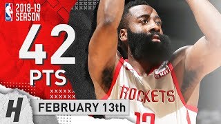 James Harden Full Highlights Rockets vs Timberwolves 2019.02.13 - 42 Points, 6 Ast